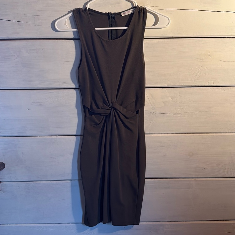 Agaci twist cut out dress Zip backing